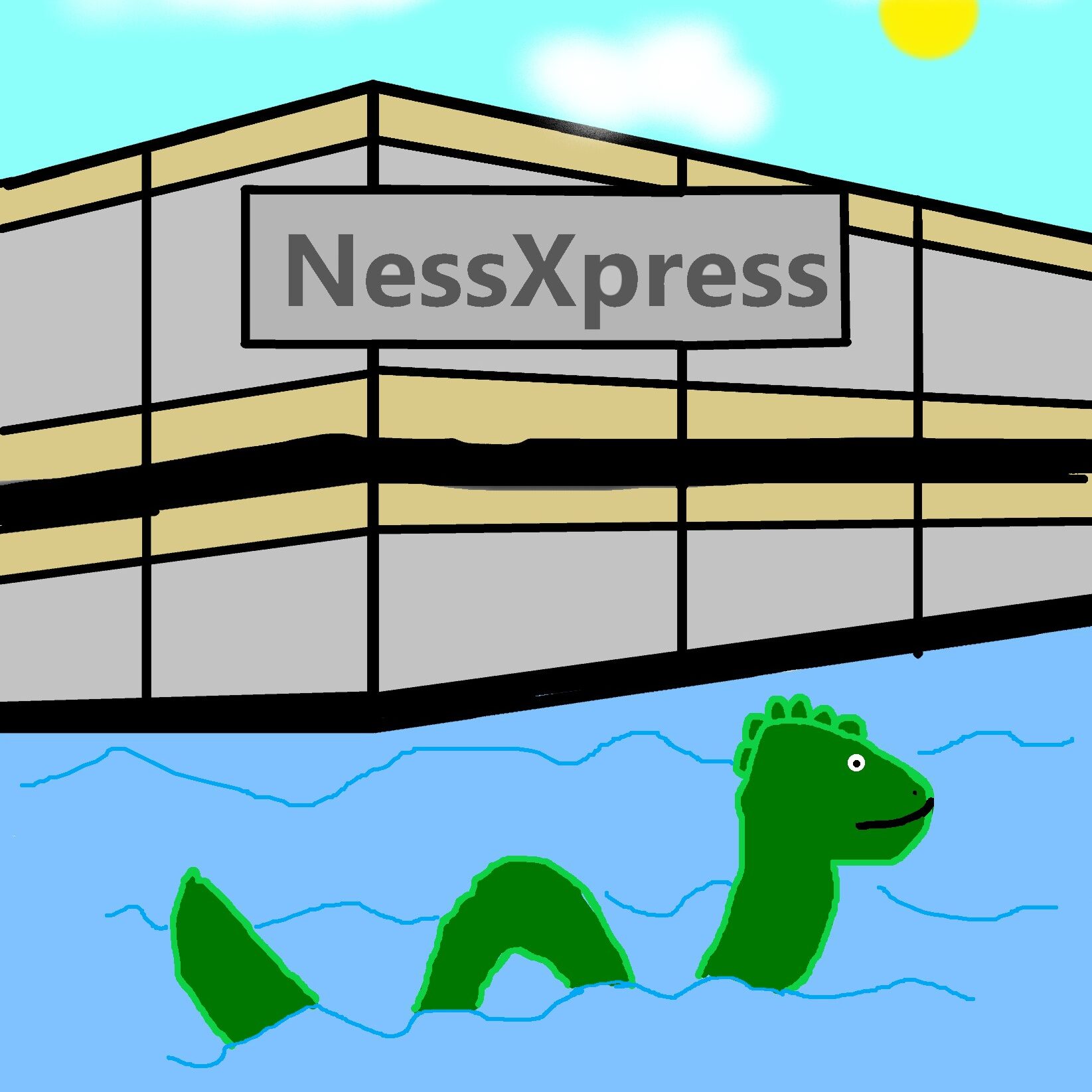 NessXpress-Logo Erstellt von Victoria, Nada und Simon, CC-BY-SA 4.0